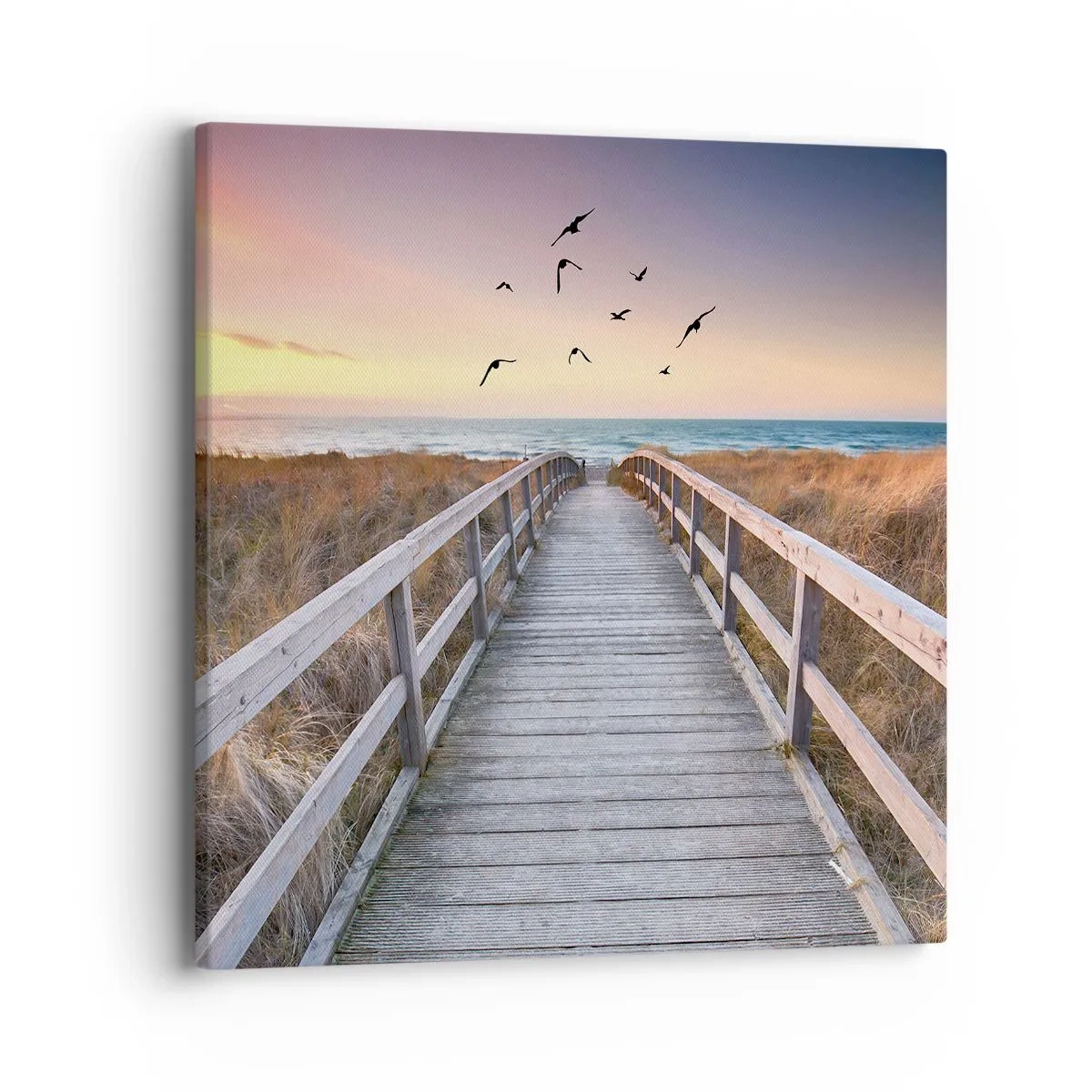 Canvastavla - Bild på duk - Startbana - 40x40 cm