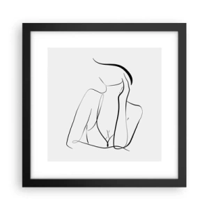 Affisch i svart ram - På drömvågen - 30x30 cm