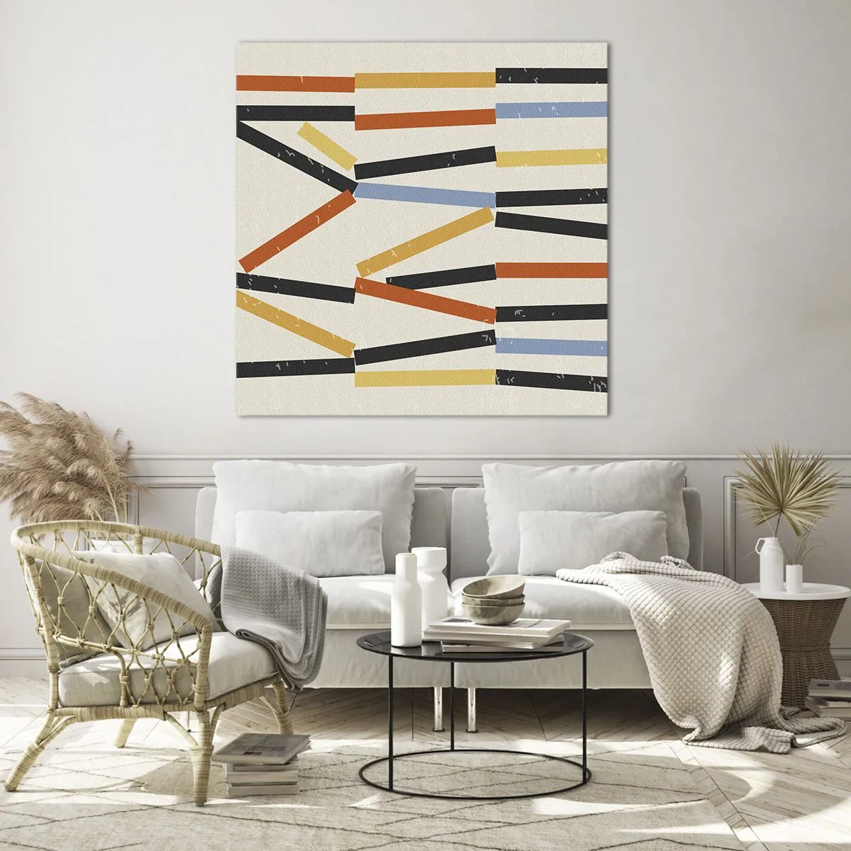 Glastavla - Bild på glas - Horisontell komposition - 40x40 cm