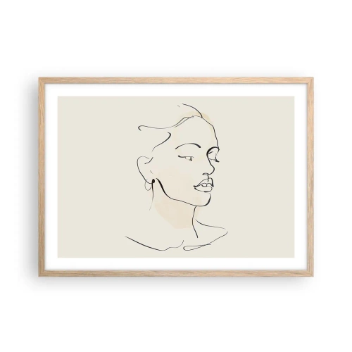 Affisch i ram av ljusek - Säkra drag - 70x50 cm