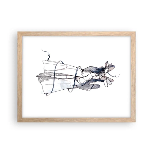 Affisch i ram av ljusek - Smekningens studie - 40x30 cm