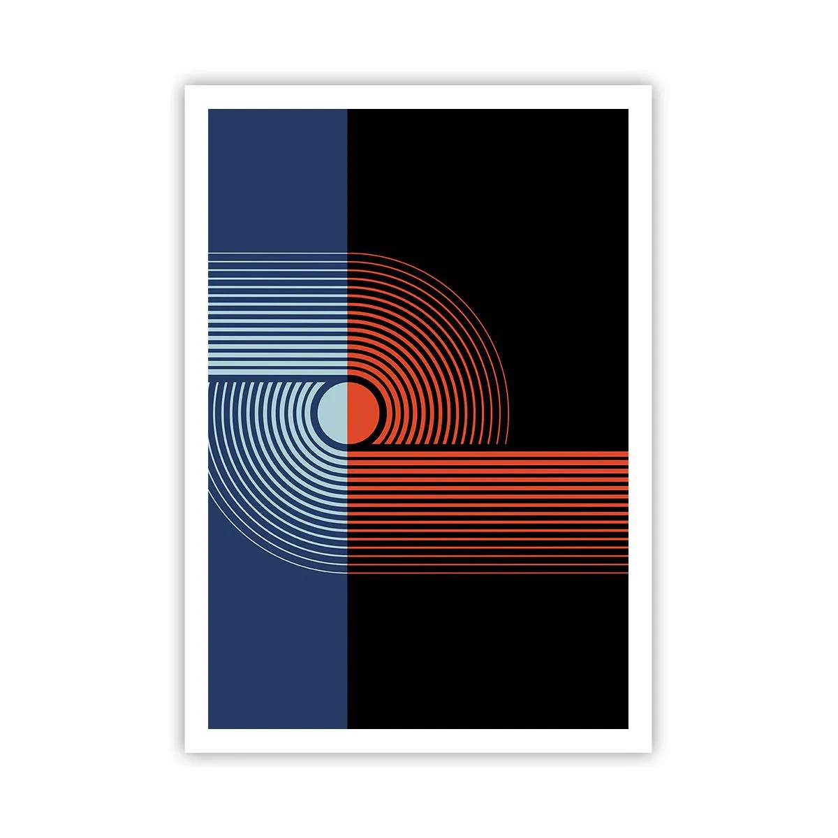 Affisch - I en geometrisk kläm - 70x100 cm