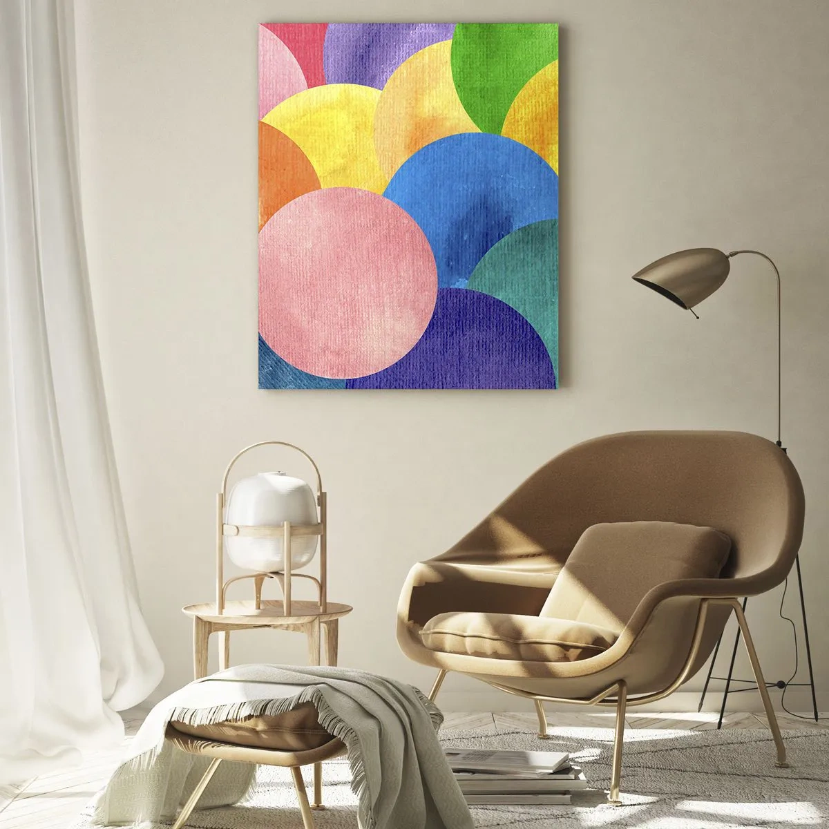 Glastavla - Bild på glas - Full av liv - 50x70 cm