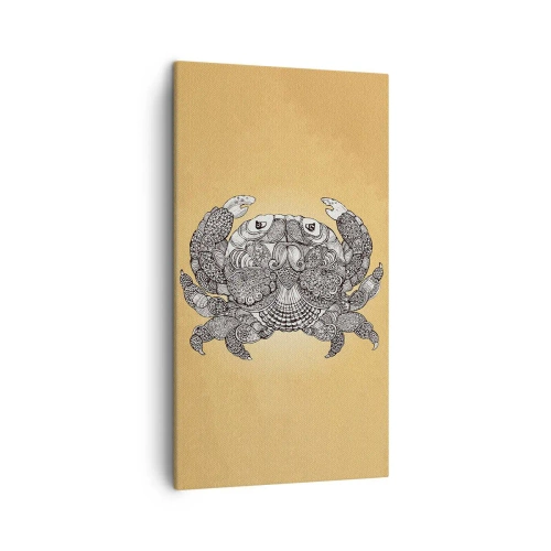 Canvastavla - Bild på duk - Herr Krabba berättar - 45x80 cm