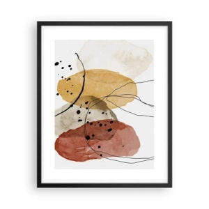 Affisch i svart ram - Lätta och transparenta som luften - 40x50 cm