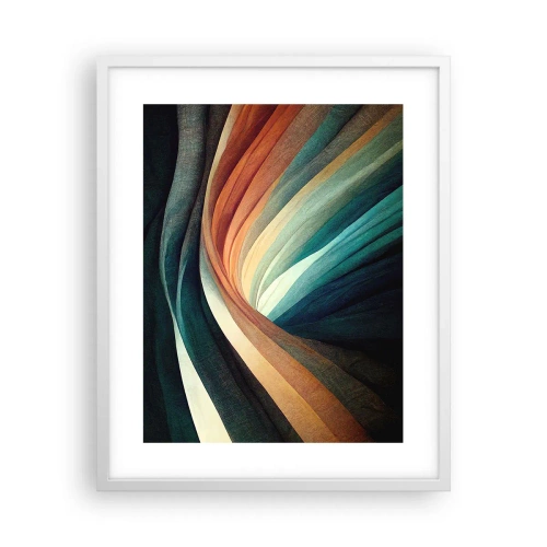 Affisch i vit ram - Vävd av färger - 40x50 cm