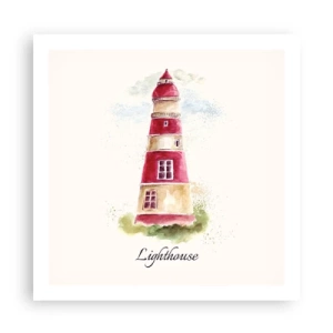 Affisch - Det är alltid något väder - 60x60 cm