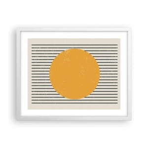 Affisch i vit ram - Enkelhetens kraft - 50x40 cm