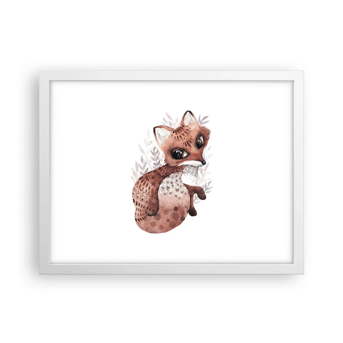 Affisch i vit ram - Bara älska - 40x30 cm