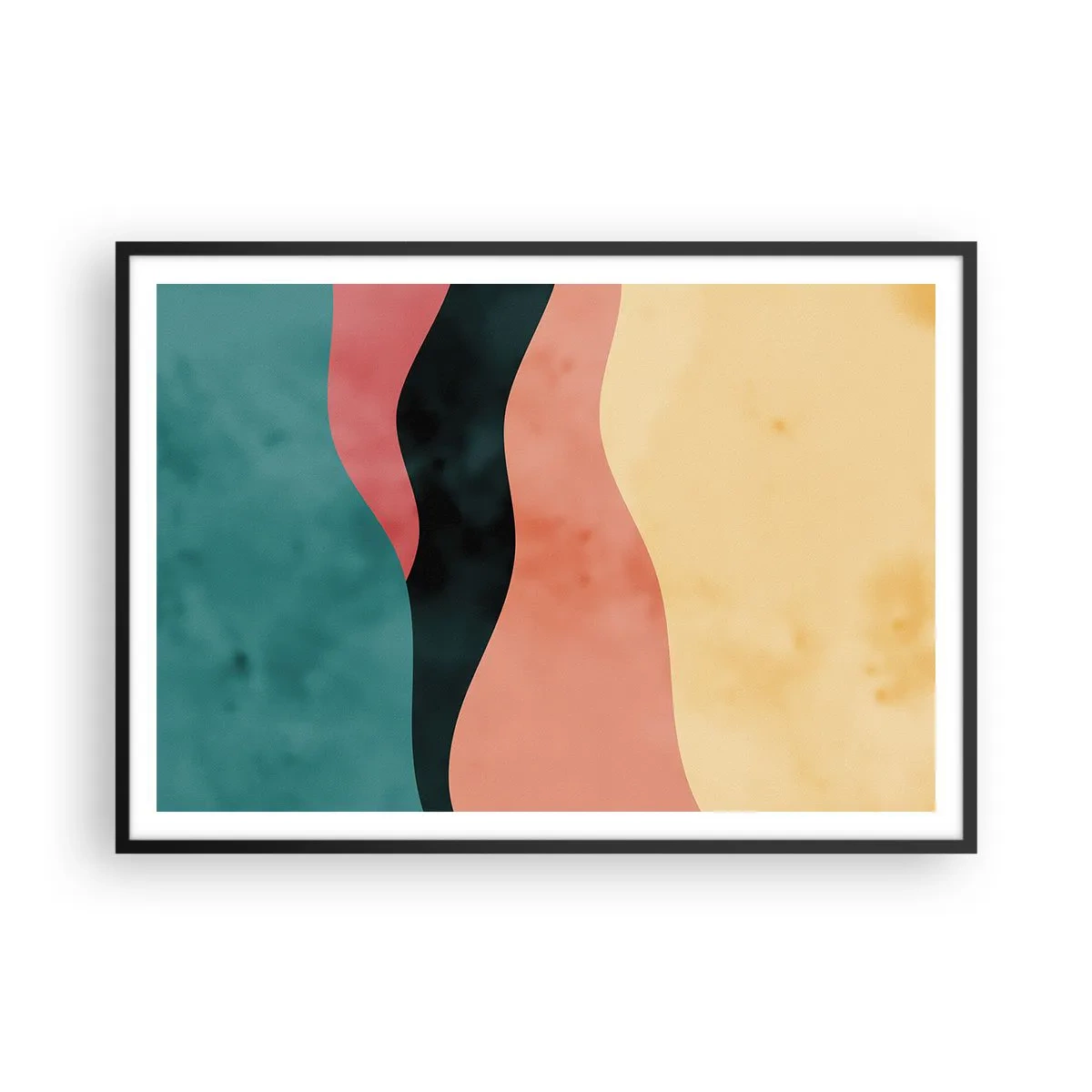 Affisch i svart ram - Enig oenighet - 100x70 cm