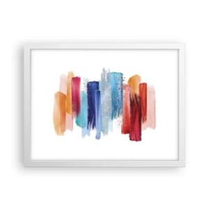 Affisch i vit ram - Upp och ner  - 40x30 cm