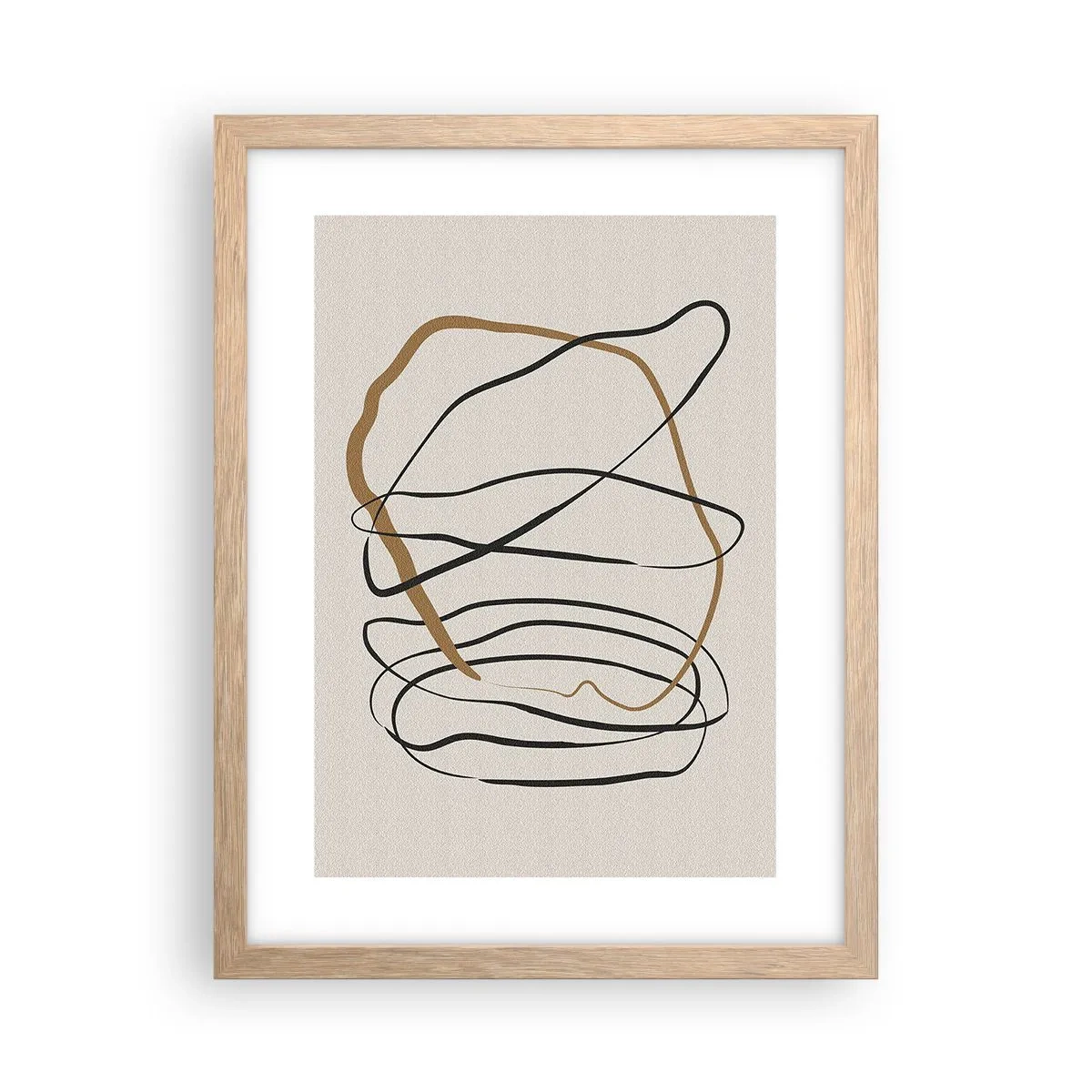 Affisch i ram av ljusek - Komposition: besittande dans - 30x40 cm