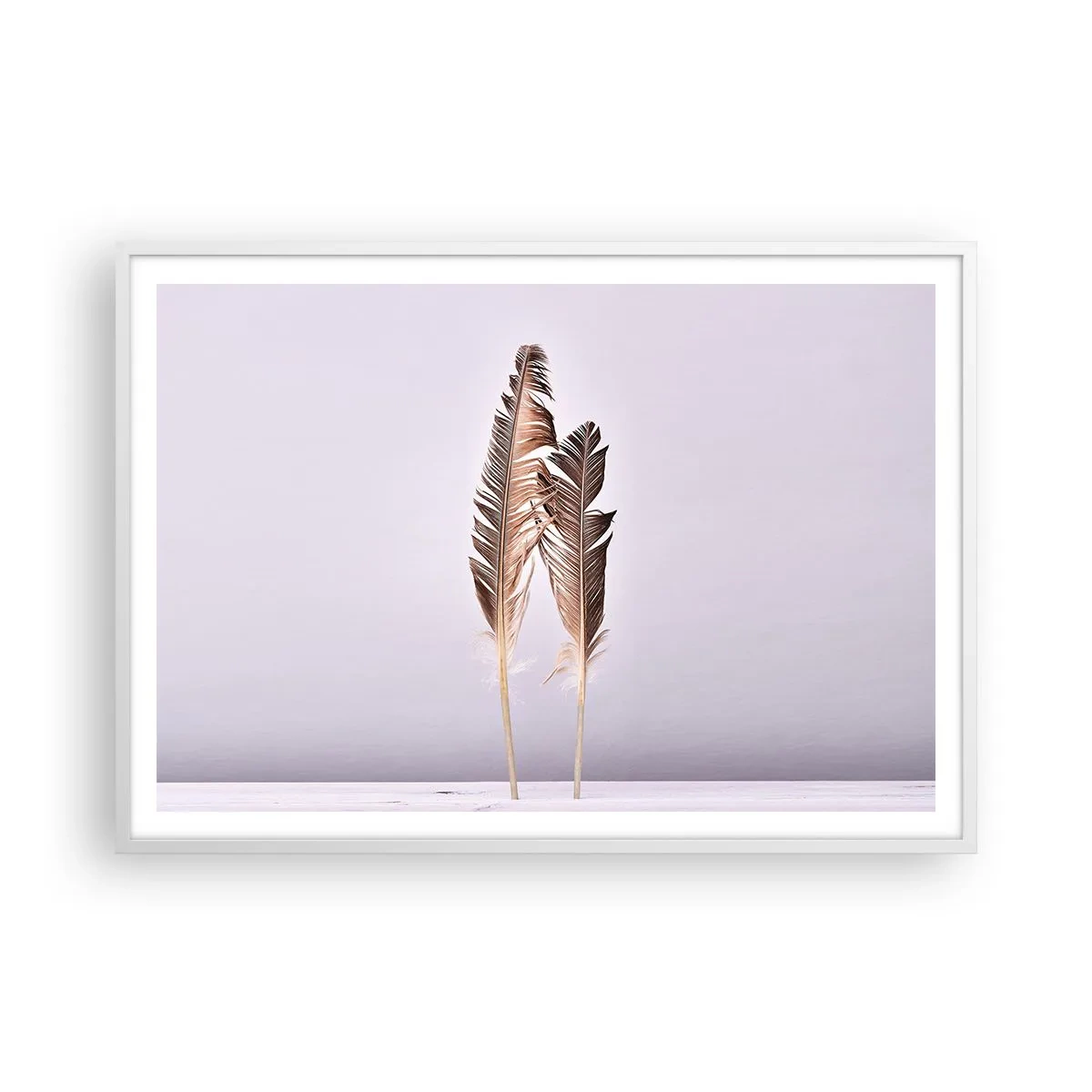 Affisch i vit ram - Mot intet - 100x70 cm