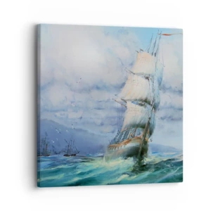 Canvastavla - Bild på duk - Goda vindar - 30x30 cm