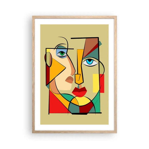 Affisch i ram av ljusek - Ett matchande par - 50x70 cm
