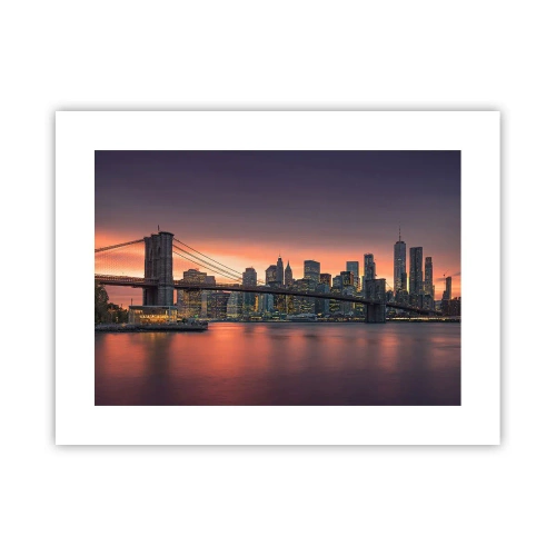 Affisch - Doppad i lila tystnad - 40x30 cm