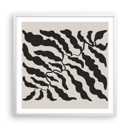 Affisch i vit ram - Kvadratens natur - 60x60 cm