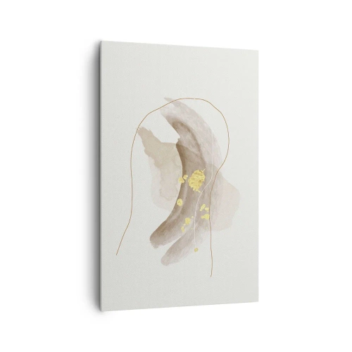 Canvastavla - Bild på duk - Träffat i rummet - 80x120 cm