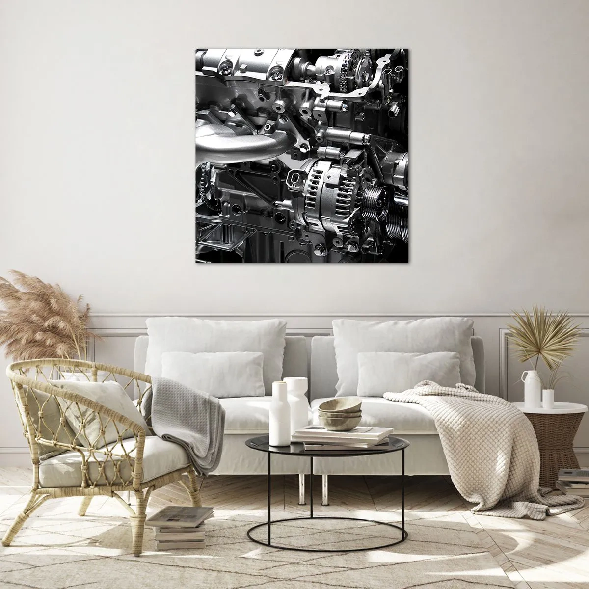 Glastavla - Bild på glas - Stål, vacker, stark - 60x60 cm