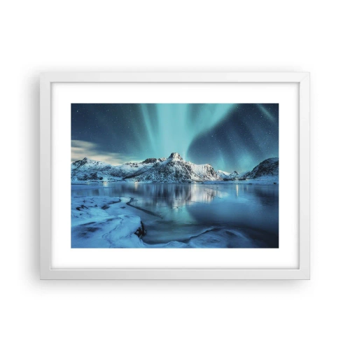 Affisch i vit ram - Ljusets natt - 40x30 cm