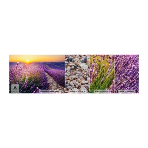 Provbit av fototapet Premium Canvas - Doftande åkermark - Landskap, Lavendelfält, Provence - 100x30 cm