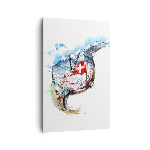 Canvastavla - Bild på duk - Schweiz anda - 80x120 cm