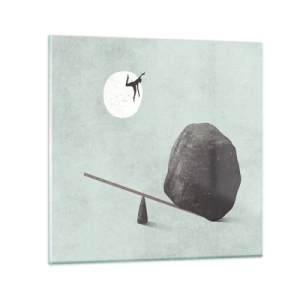 Glastavla - Bild på glas - Uppfylld dröm - 70x70 cm