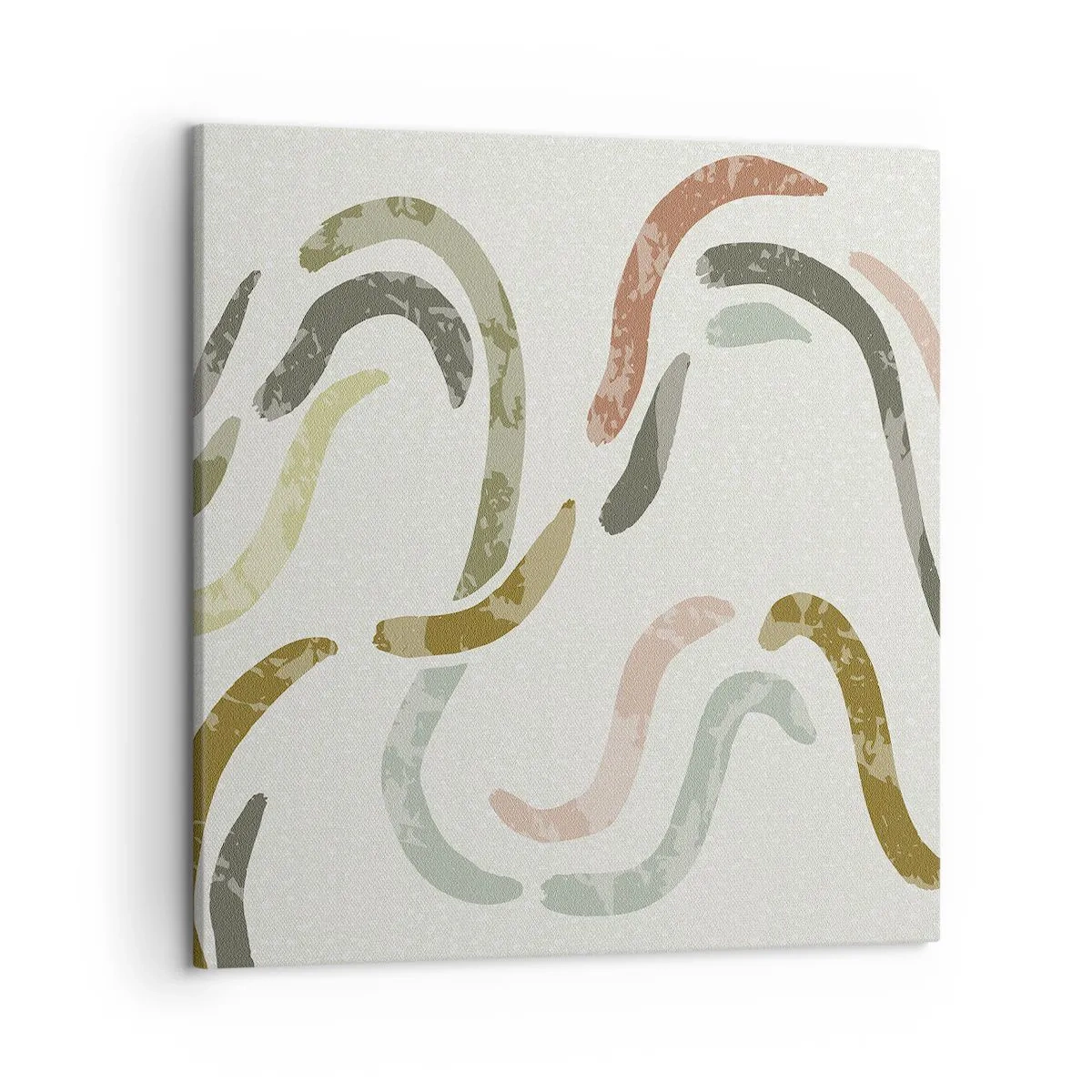 Canvastavla - Bild på duk - Abstraktionens glada dans - 50x50 cm