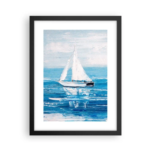 Affisch i svart ram - Med en vän vid din sida - 30x40 cm