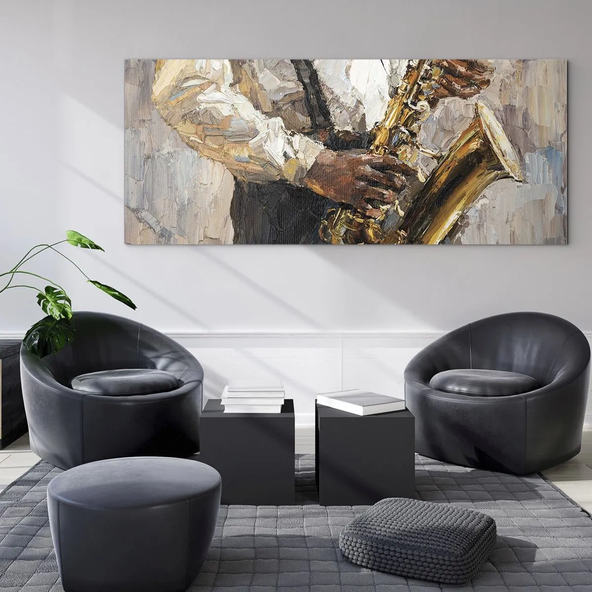 Glastavla - Bild på glas - Dags för solo - 120x50 cm