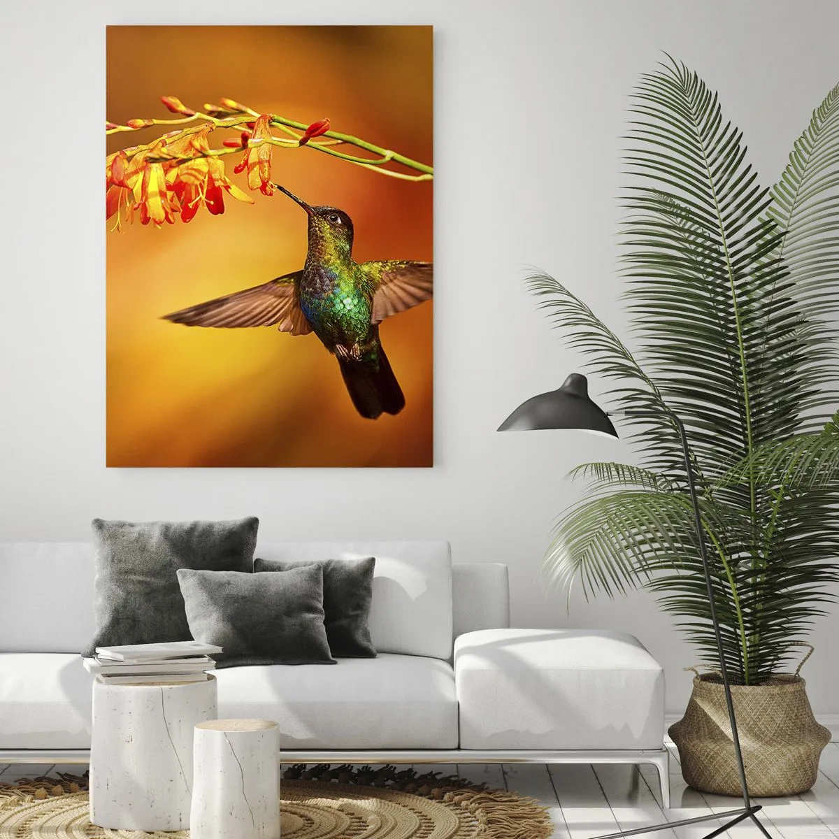 Glastavla - Bild på glas - Ljusbud enligt Mayafolket - 50x70 cm