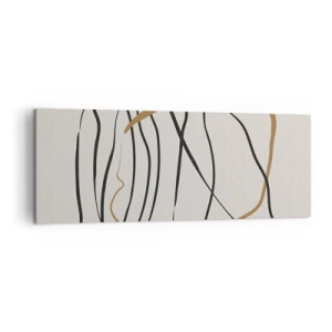 Canvastavla - Bild på duk - Komposition: besittande dans - 140x50 cm