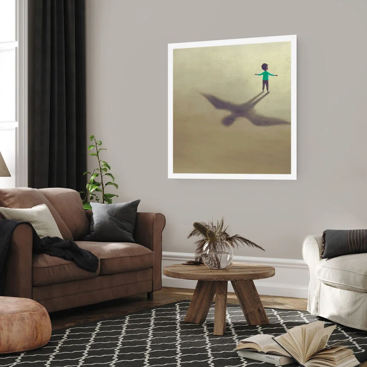 Affisch - Framtidens hjälte - 50x50 cm