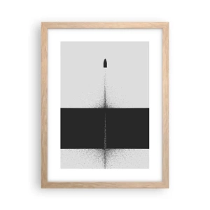 Affisch i ram av ljusek - Rakt mot målet - 30x40 cm