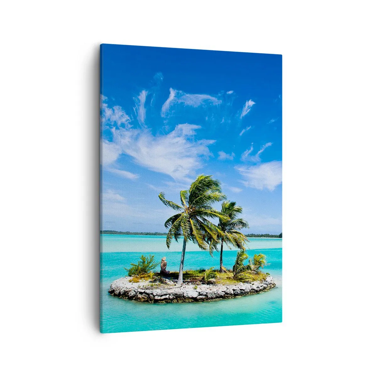 Canvastavla - Bild på duk - Paradis på jorden - 50x70 cm