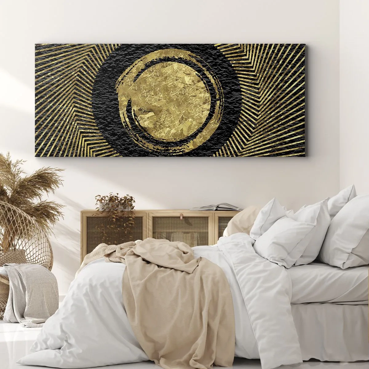 Canvastavla - Bild på duk - Glamourös komposition - 100x40 cm