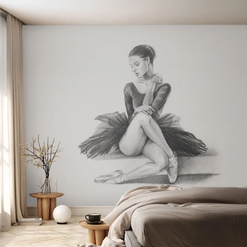 Fototapet Premium Canvas - Förtrollad av dansen - Ballerina, Dansa, Balett - 250x175 cm