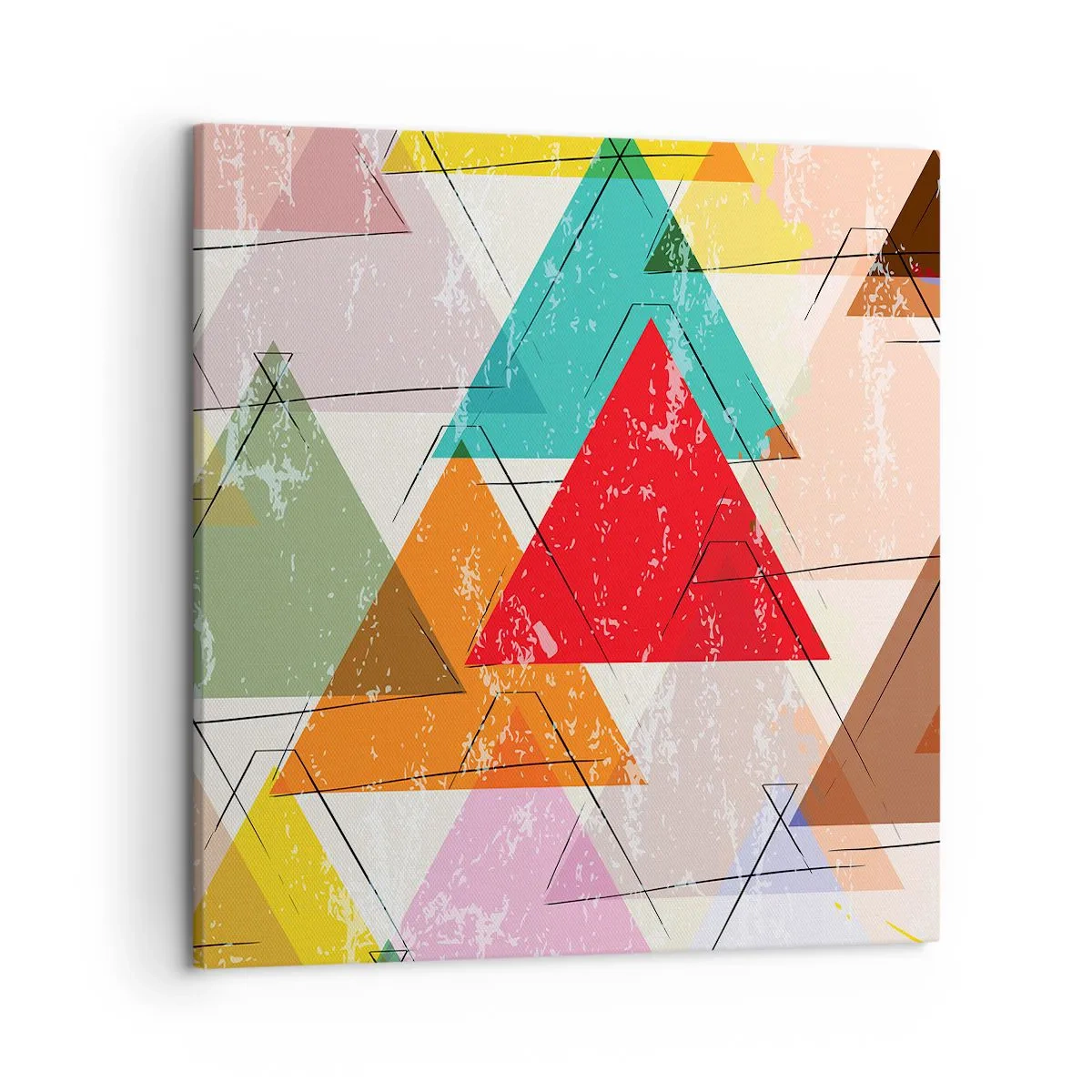 Canvastavla - Bild på duk - Tre gånger tre - 50x50 cm