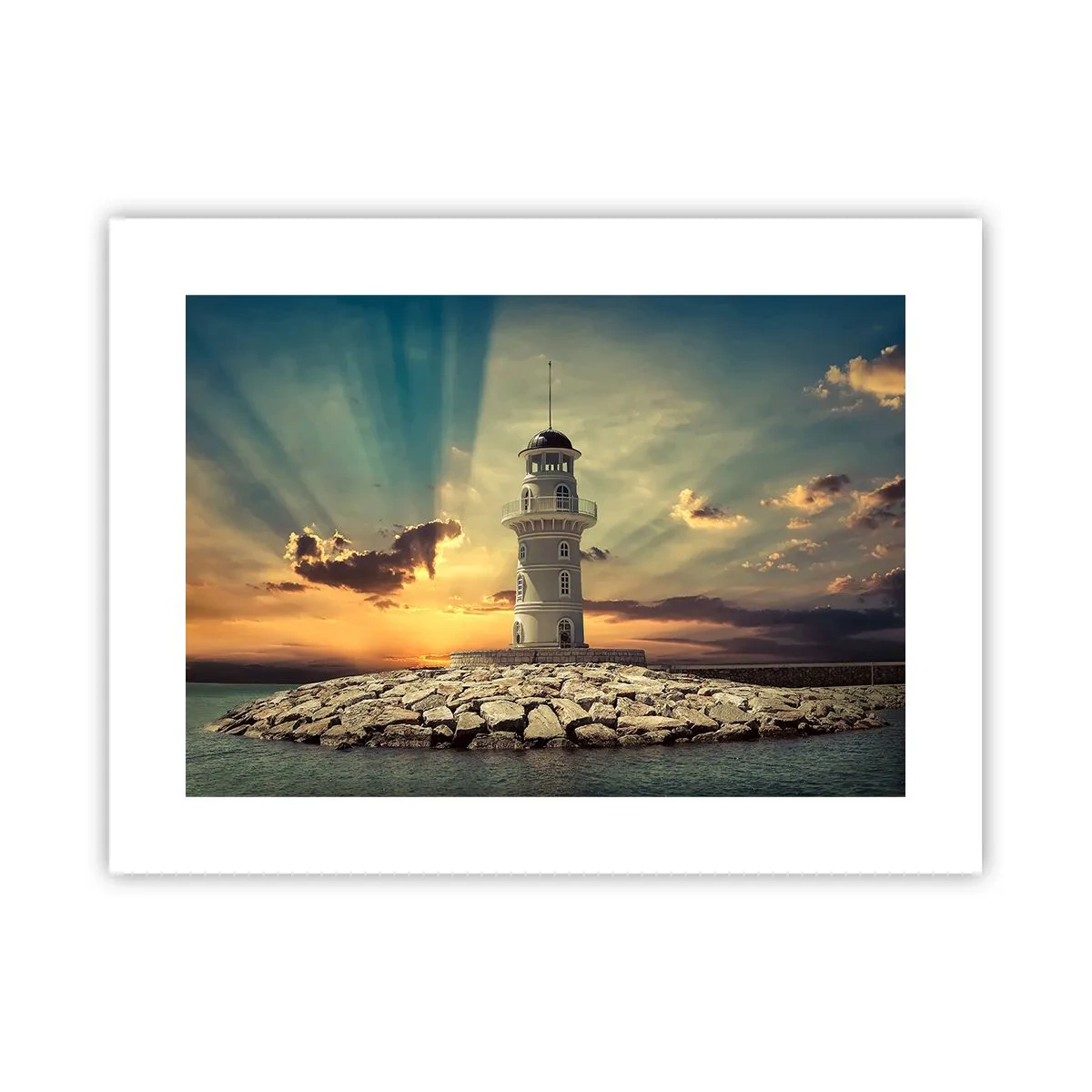 Affisch - Ljus - Godhet - Skönhet - 40x30 cm