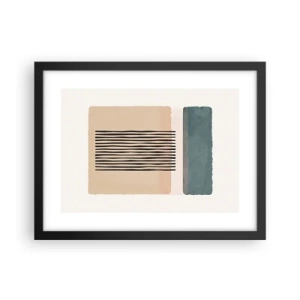 Affisch i svart ram - Allt väl - 40x30 cm