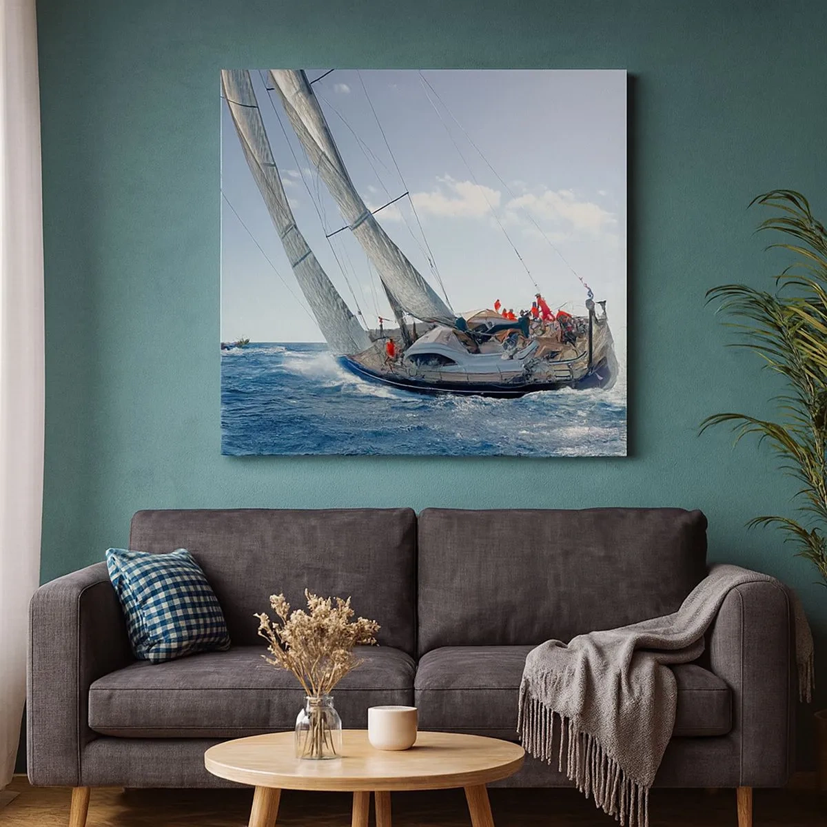 Canvastavla - Bild på duk - Låt bättre vinna - 30x30 cm