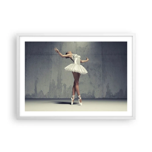 Affisch i vit ram - Lätt som en fågel - 70x50 cm