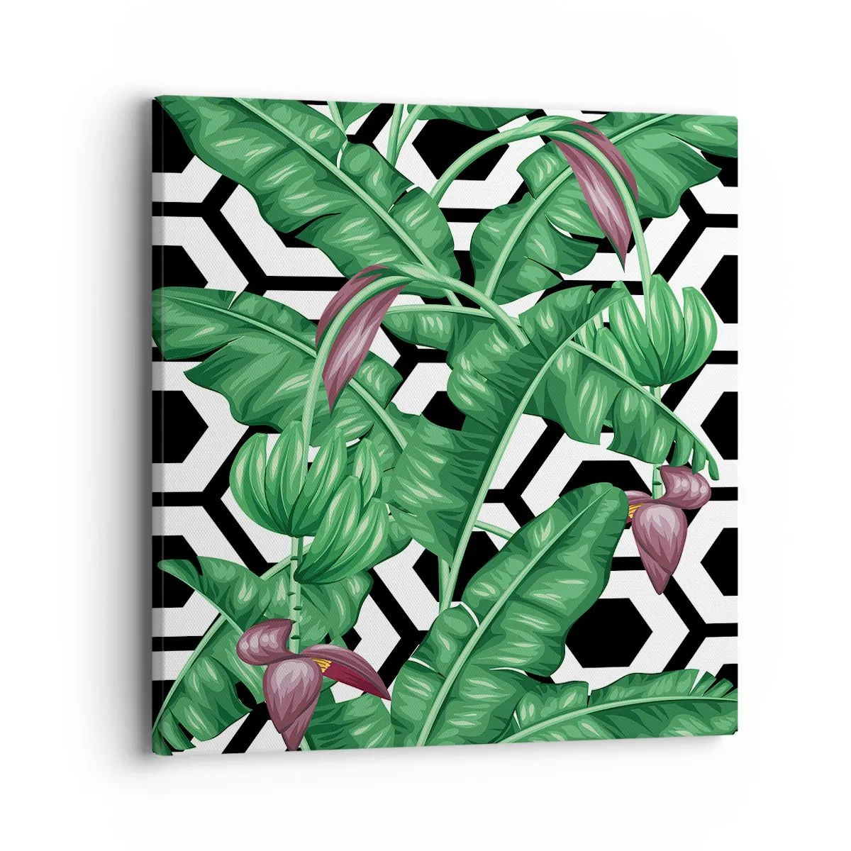Canvastavla - Bild på duk - Symmetrisk komposition från naturen - 40x40 cm