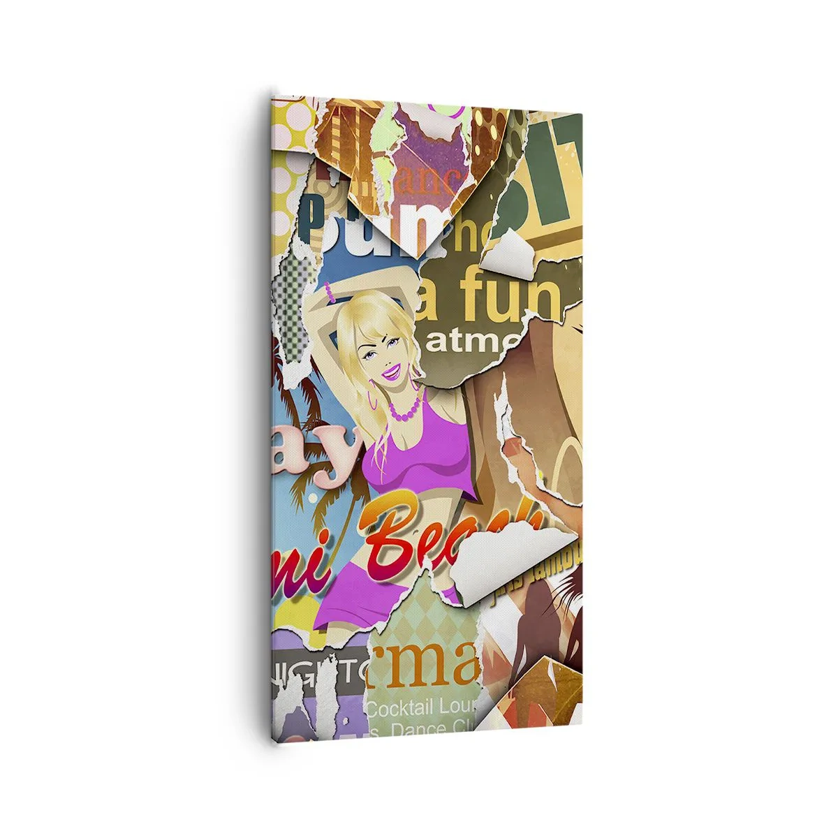 Canvastavla - Bild på duk - Sommarens återblickar - 65x120 cm