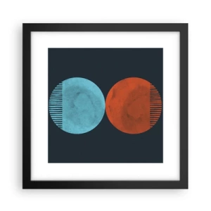 Affisch i svart ram - Endast geometri? - 30x30 cm