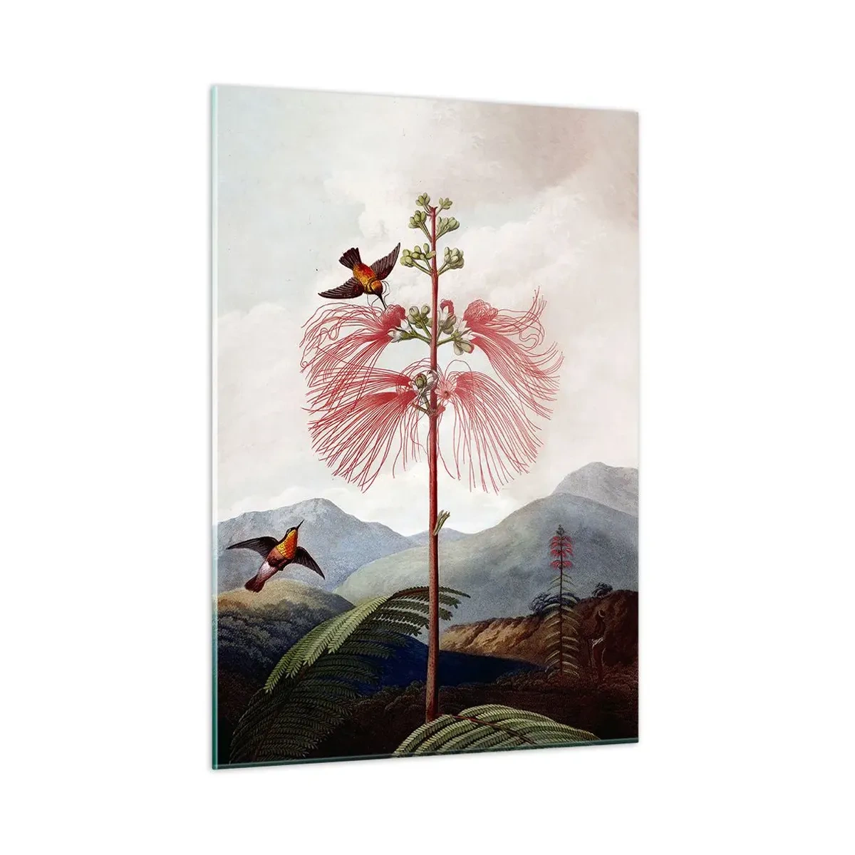 Glastavla - Bild på glas - I ett tropiskt paradis - 50x70 cm