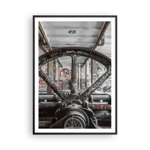 Affisch i svart ram - Fabrikens hemliga liv - 70x100 cm