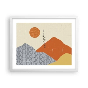 Affisch i vit ram - I den japanska andan - 50x40 cm