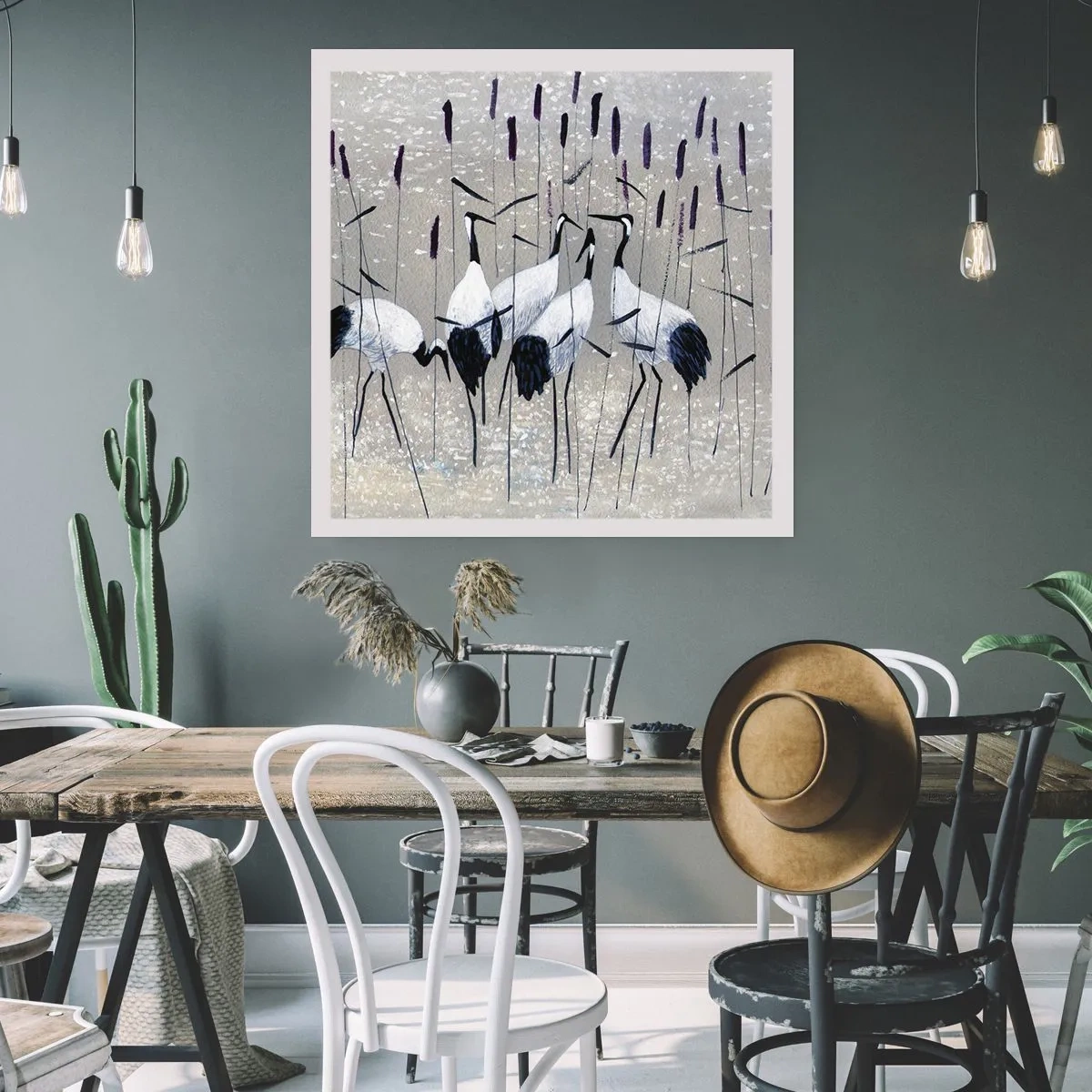 Affisch - Bland sina - 60x60 cm