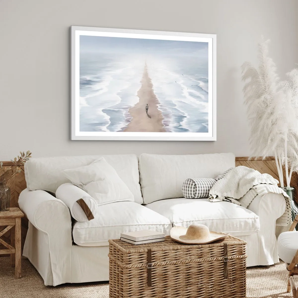 Affisch i vit ram - Ljus framtid - 70x50 cm